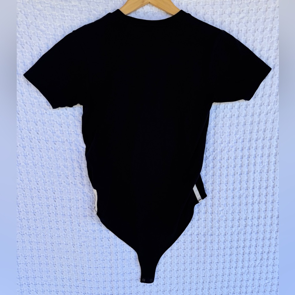 Intimately Free People In My Tee Bodysuit XS Black Crew Neck Short Sleeve - Picture 3 of 7
